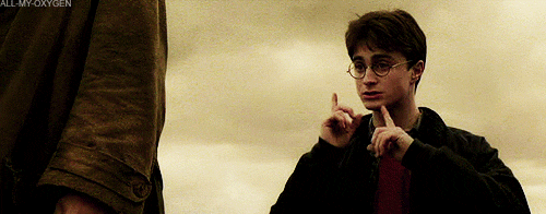 Gif of Harry Potter from the Harry Potter series by J.K. Rowling